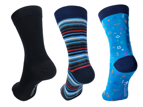 Clifton - Set of x3 Pairs Bamboo Socks - Mabboo