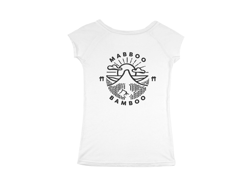 White - Raglan Sleeve Bamboo Mountain