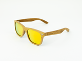 Wayfarer - Natural front / Orange revo lens - Mabboo