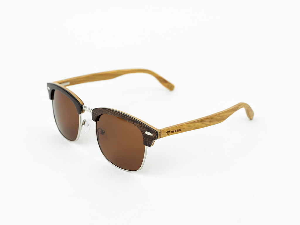 Clubmaster brown best sale