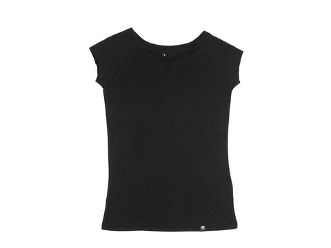 Black - Raglan Sleeve Bamboo T-Shirt - Mabboo
