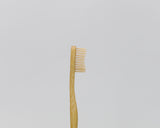 Adults Bamboo Toothbrush - Curved Handle/Curved Brown Bristles - Mabboo