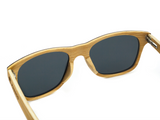 Wayfarer - Black stain front / Blue revo lens - Mabboo