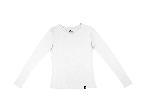 White - Bamboo Long Sleeve Top