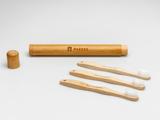 Kids Bamboo Toothbrush - Curved White Bristle - Mabboo