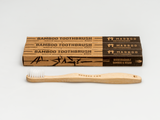 Kids Bamboo Toothbrush - Curved White Bristle - Mabboo