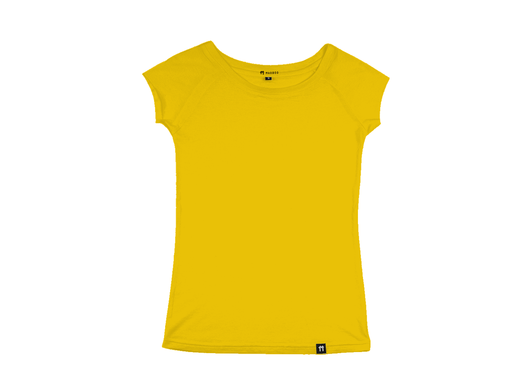 Yellow Raglan Sleeve Bamboo T-Shirt