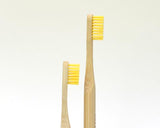 Kids Bamboo Toothbrush - Round Yellow - Mabboo
