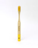 Kids Bamboo Toothbrush - Round Yellow - Mabboo