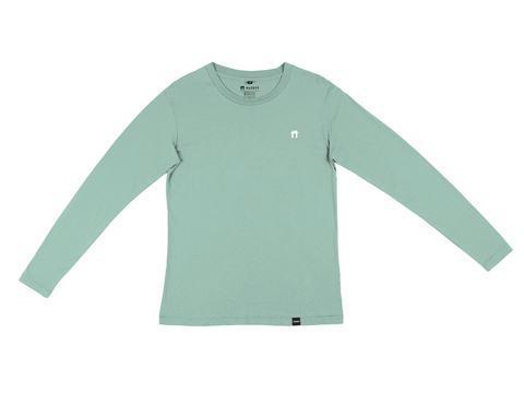 Mint Bamboo Long Sleeve Top with logo