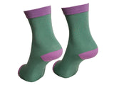 Mint/Pink x1 Pair Bamboo Socks