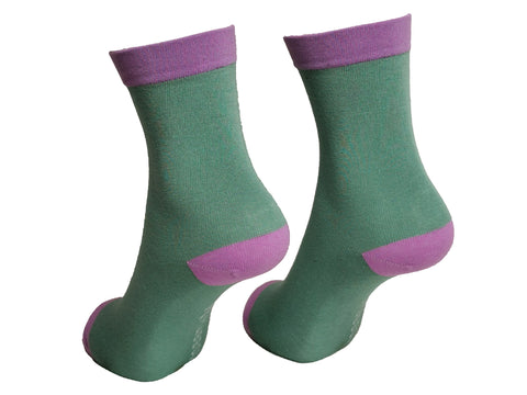 Mint/Pink x1 Pair Bamboo Socks
