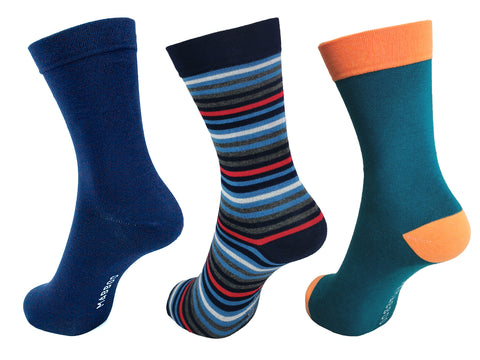 Brunel - Set of x3 Pairs Bamboo Socks