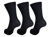 Black x3 Pairs Bamboo Socks