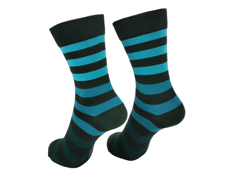 Green Stripes x1 Pair Bamboo Socks