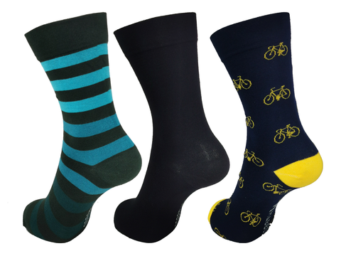 Ashton - Set of x3 Pairs Bamboo Socks