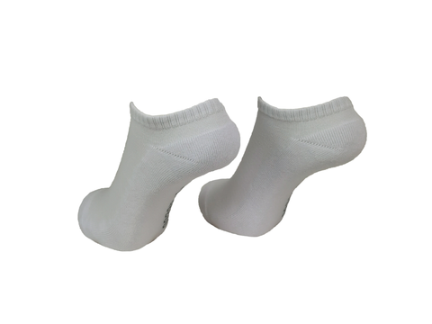 White x1 Pair Bamboo Trainer Socks