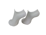 White x1 Pair Bamboo Trainer Socks