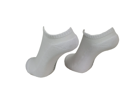 White x1 Pair Bamboo Trainer Socks