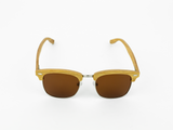 Clubmaster - Natural front / Brown lens - Mabboo