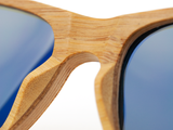 Wayfarer - Natural front / Silver revo lens - Mabboo