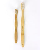 Adults Bamboo Toothbrush - Curved Handle/Curved White Bristles - Mabboo