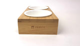 Bamboo Double Pet Stand & Bowls