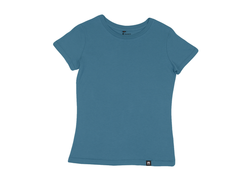 Blue - Jersey Sleeve Bamboo T-Shirt