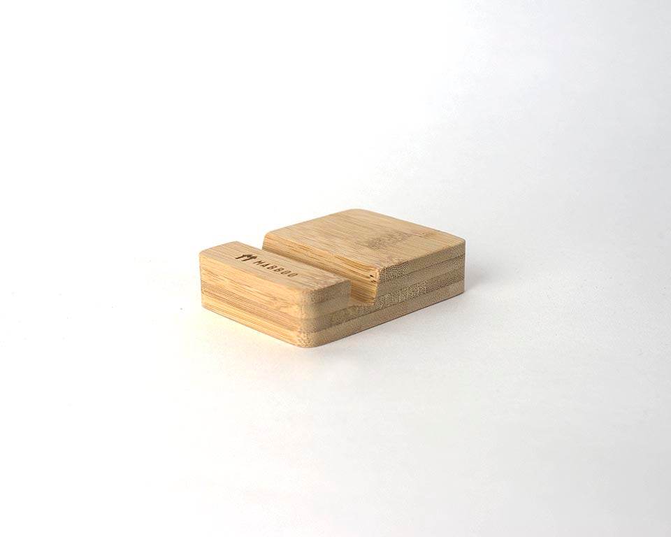Bamboo Block Phone/Tablet Stand