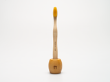 Kids Bamboo Toothbrush - Curved Brown Bristle - Mabboo