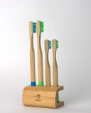 Bamboo Toothbrush Stand - 4 Hole - Mabboo