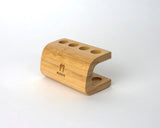 Bamboo Toothbrush Stand - 4 Hole - Mabboo