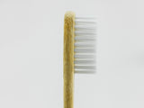Adults Bamboo Toothbrush - Straight White Bristle - Mabboo