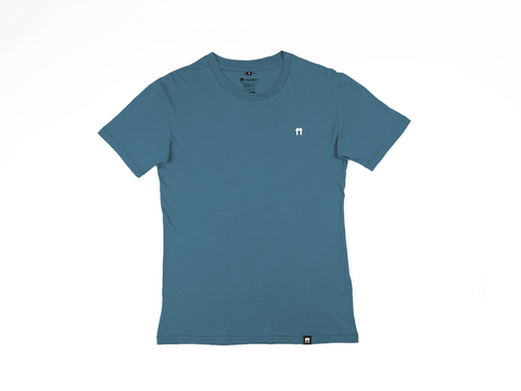 Blue Bamboo T-shirt with logo - Mabboo